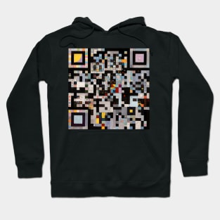 RickRoll QR Code Abstract Painting Hoodie